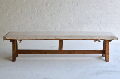 018 Benches - Oregon pine benches with cushions